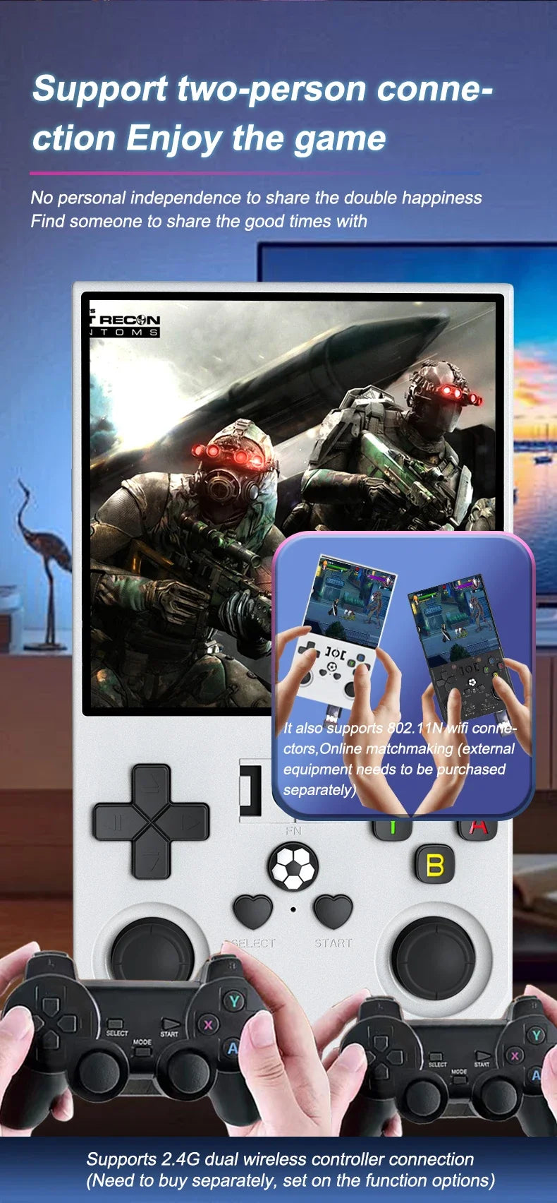 R36MAX Retro Handheld Console — 22,000+ Classic Games