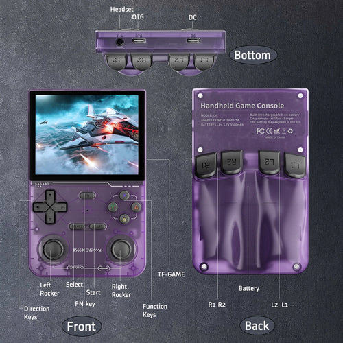 R36MAX Retro Handheld Console — 22,000+ Classic Games